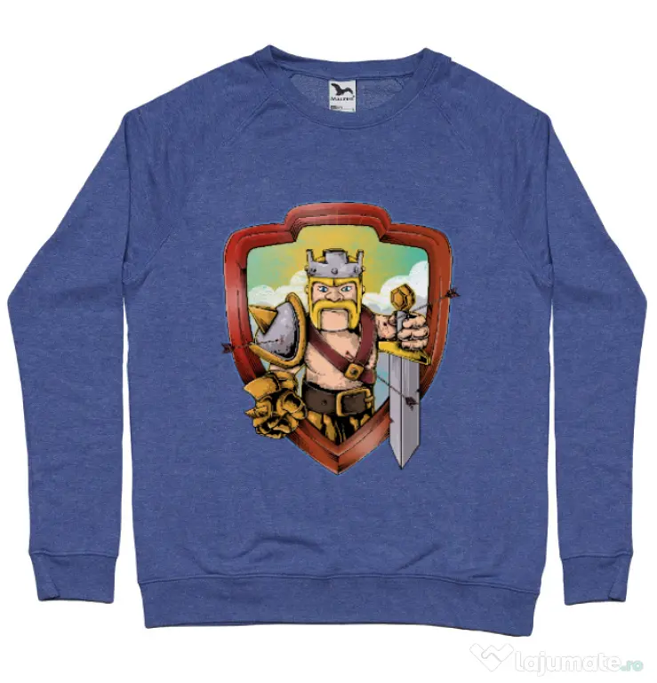 Bluza ADLER barbat The Barbarian Albastru melanj