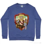 Bluza ADLER barbat The Barbarian Albastru melanj