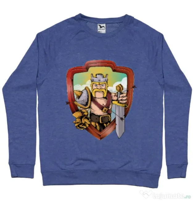 Bluza ADLER barbat The Barbarian Albastru melanj
