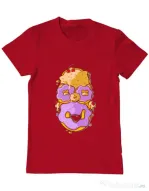 Tricou ADLER barbat Homer Donut Rosu