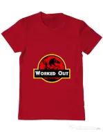Tricou ADLER barbat Worked Out Rosu