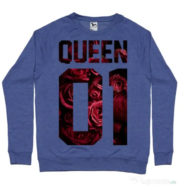 Bluza ADLER barbat Flower queen Albastru melanj