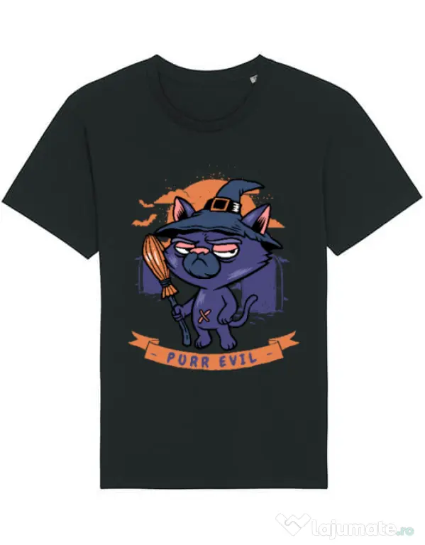 Tricou STANLEY STELLA barbat Purr halloween Negru