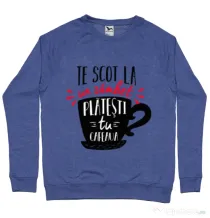 Bluza ADLER barbat Te scot la un zambet Albastru melanj