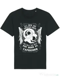 Tricou STANLEY STELLA barbat The best men are born as Capricorn Negru