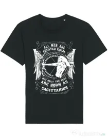 Tricou STANLEY STELLA barbat The best men are born as Sagittarius Negru