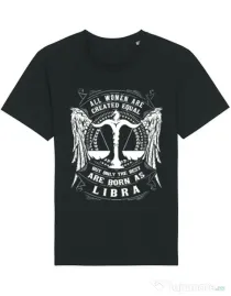 Tricou STANLEY STELLA barbat The best women are born as Libra Negru
