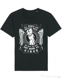Tricou STANLEY STELLA barbat The best women are born as Virgo Negru