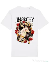Tricou STANLEY STELLA barbat Anarchy angel Alb