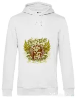 Hoodie barbat cu gluga Best pilots Alb