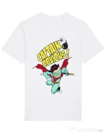 Tricou STANLEY STELLA barbat Captain obvious Alb