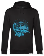 Hoodie barbat cu gluga American customs Negru