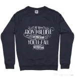 Bluza ADLER barbat Believe in something Denim inchis