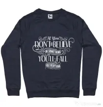 Bluza ADLER barbat Believe in something Denim inchis