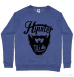 Bluza ADLER barbat Till I die Albastru melanj