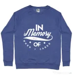 Bluza ADLER barbat In memory of when I cared Albastru melanj