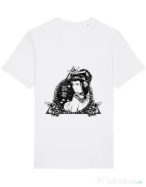 Tricou STANLEY STELLA barbat Oriental vibes Alb
