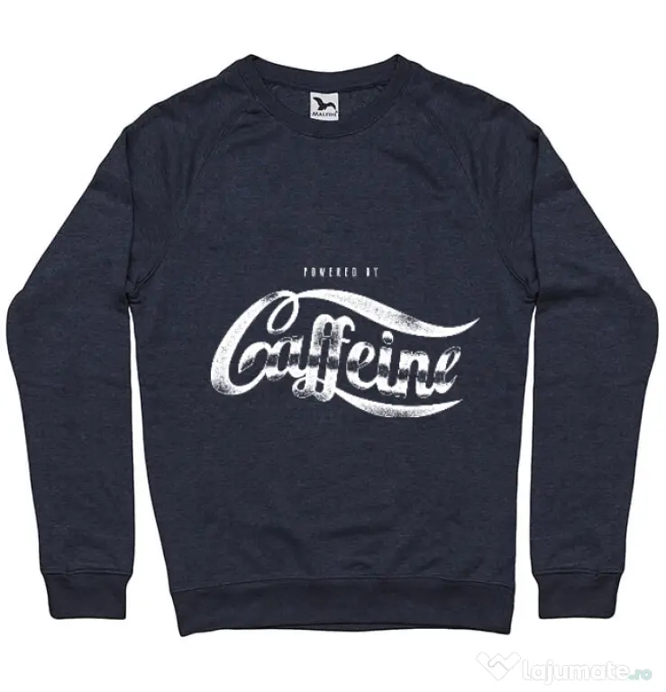Bluza ADLER barbat Powered by caffeine Denim inchis