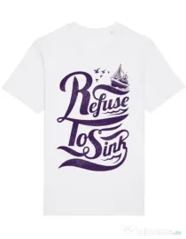 Tricou STANLEY STELLA barbat Refuse to sink Alb