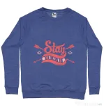 Bluza ADLER barbat Stay wild Albastru melanj