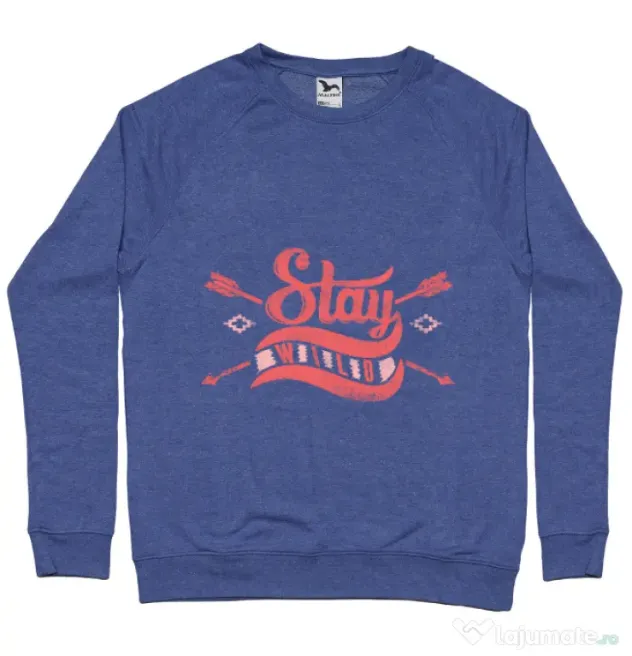 Bluza ADLER barbat Stay wild Albastru melanj
