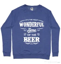 Bluza ADLER barbat Wonderful time of the beer Albastru melanj