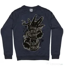 Bluza ADLER barbat Actions speak louder Denim inchis
