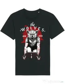 Tricou STANLEY STELLA barbat The wolves are here Negru