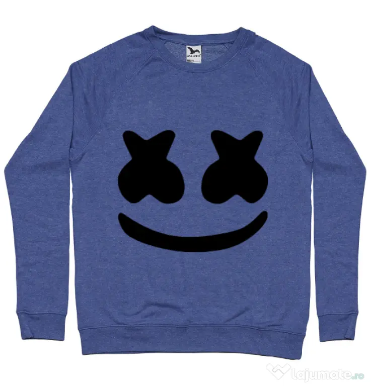 Bluza ADLER barbat Marshmello Albastru melanj