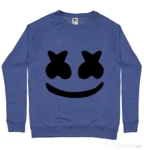 Bluza ADLER barbat Marshmello Albastru melanj