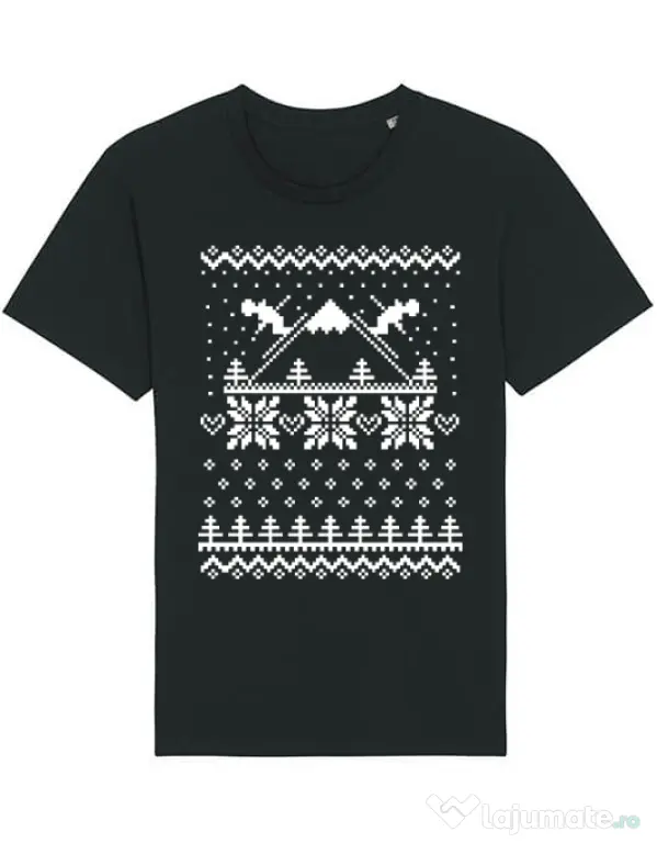 Tricou STANLEY STELLA barbat Ski time Negru