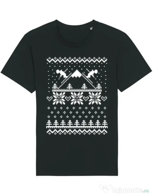 Tricou STANLEY STELLA barbat Ski time Negru