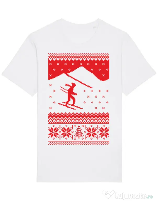 Tricou STANLEY STELLA barbat Ski trip Alb