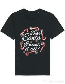 Tricou STANLEY STELLA barbat Dear santa Negru