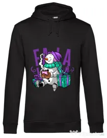 Hoodie barbat cu gluga Christmas Carol Negru