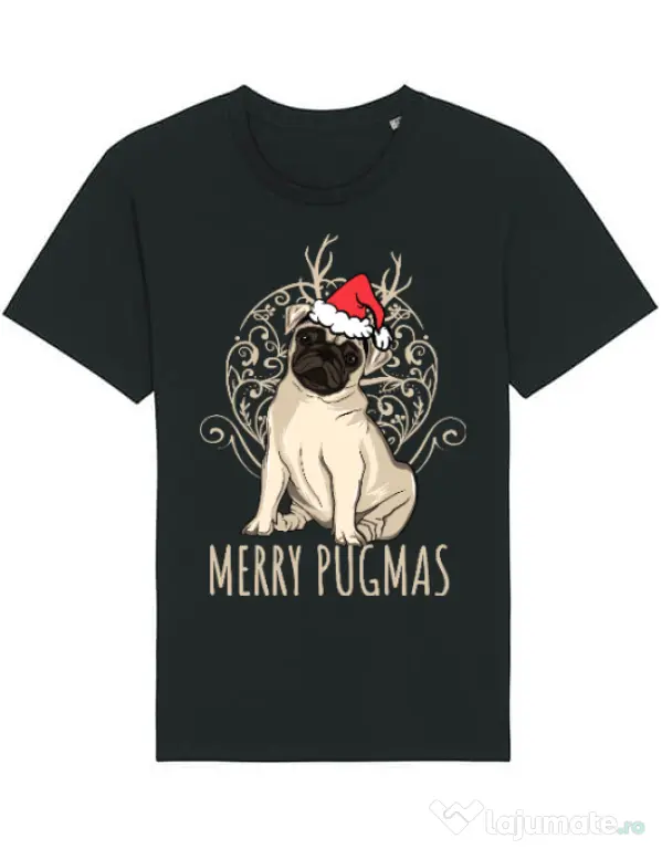 Tricou STANLEY STELLA barbat Merry pugmas Negru
