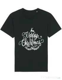 Tricou STANLEY STELLA barbat Merry Christmas Negru