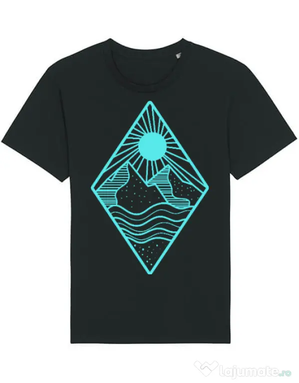 Tricou STANLEY STELLA barbat Mountain Negru