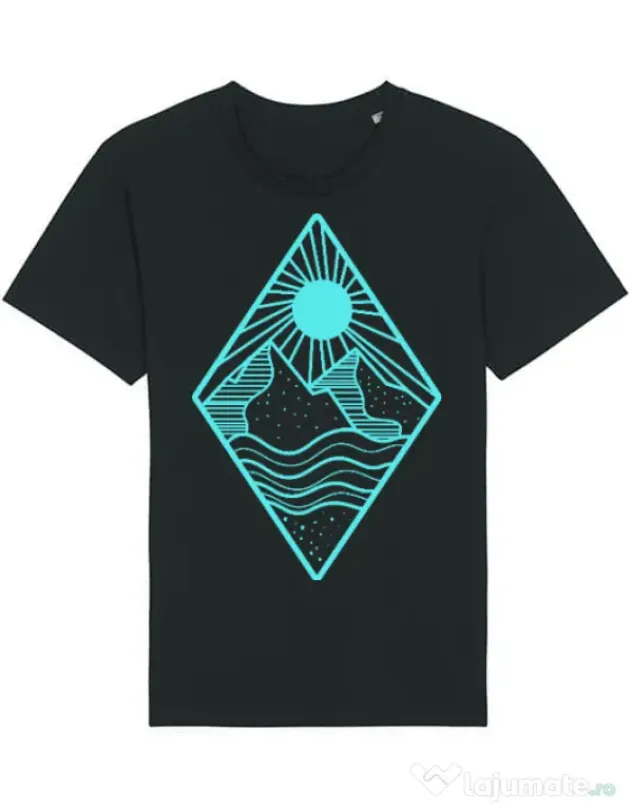 Tricou STANLEY STELLA barbat Mountain Negru