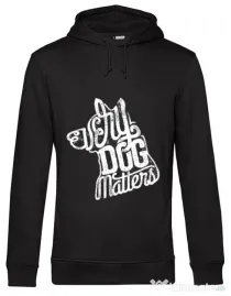 Hoodie barbat cu gluga Every dog matters 2 Negru