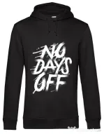 Hoodie barbat cu gluga No days off Negru