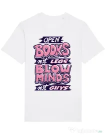 Tricou STANLEY STELLA barbat Open books Alb