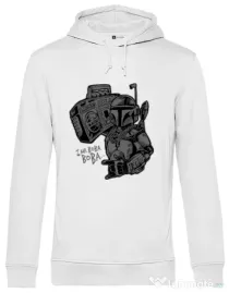 Hoodie barbat cu gluga Mr Boba Boba Alb