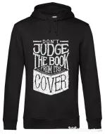 Hoodie barbat cu gluga Book cover Negru