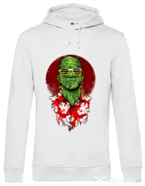 Hoodie barbat cu gluga Frank holiday Alb