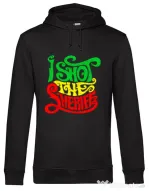 Hoodie barbat cu gluga I shot the sheriff Negru