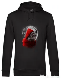Hoodie barbat cu gluga Wolf hood Negru