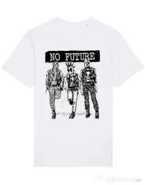 Tricou STANLEY STELLA barbat No future Alb