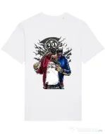 Tricou STANLEY STELLA barbat Suicide gas mask Alb