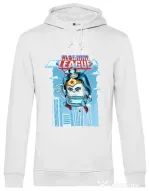 Hoodie barbat cu gluga Cleaning league gel Alb